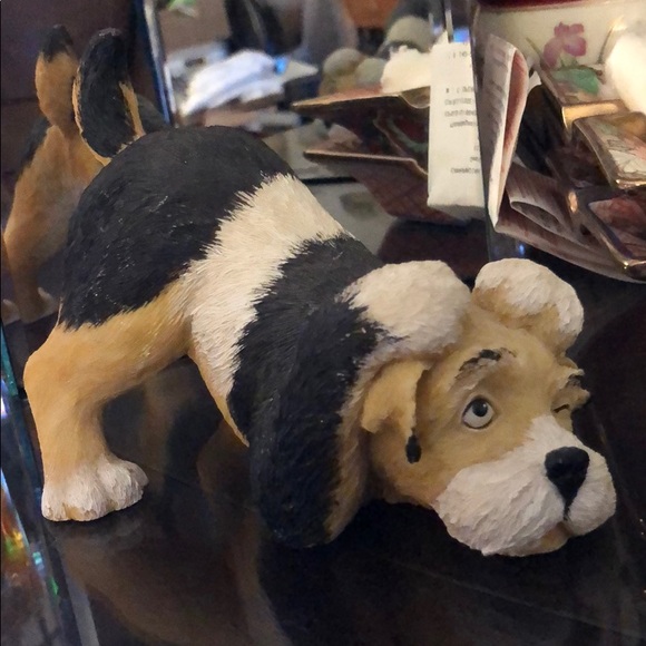 Resin dog hand painted - Picture 2 of 5